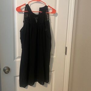 2XL black midi dress with a lining  @ML